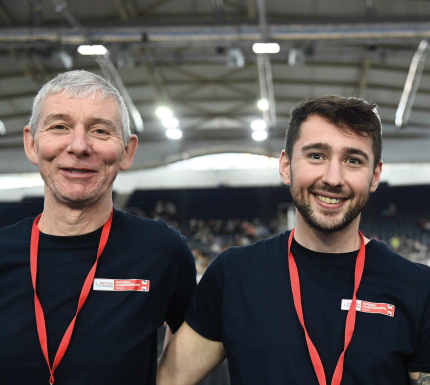 Volunteers at National Track Championships
