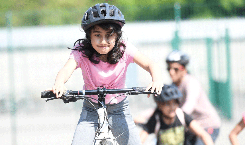 girl on bike