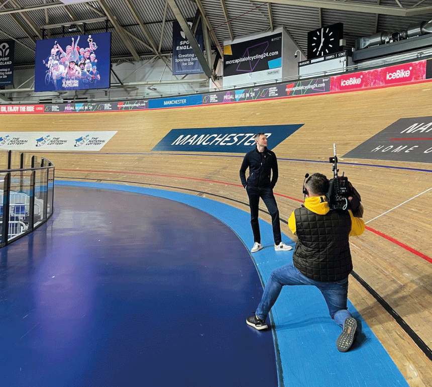 BBC Breakfast filming at National Cycling Centre