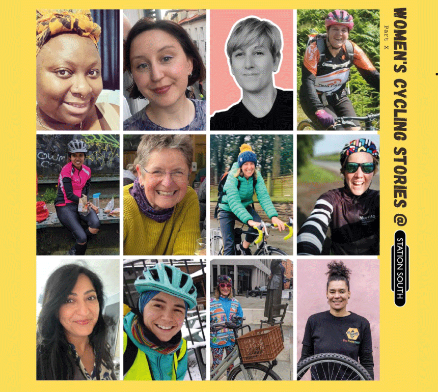 Women's Cycling Stories, Part 10 - The Reunion. Images of women speakers